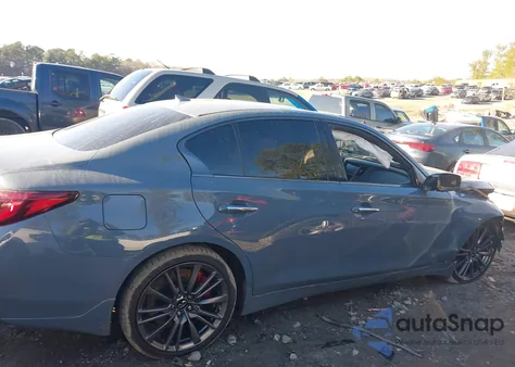 2021 Infiniti Q50 Red Sport 400 from USA, damaged, VIN JN1FV7DP6MM850101